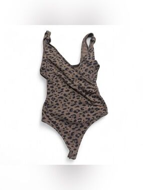 Abercrombie & Fitch Leopard Wrap Bodysuit
